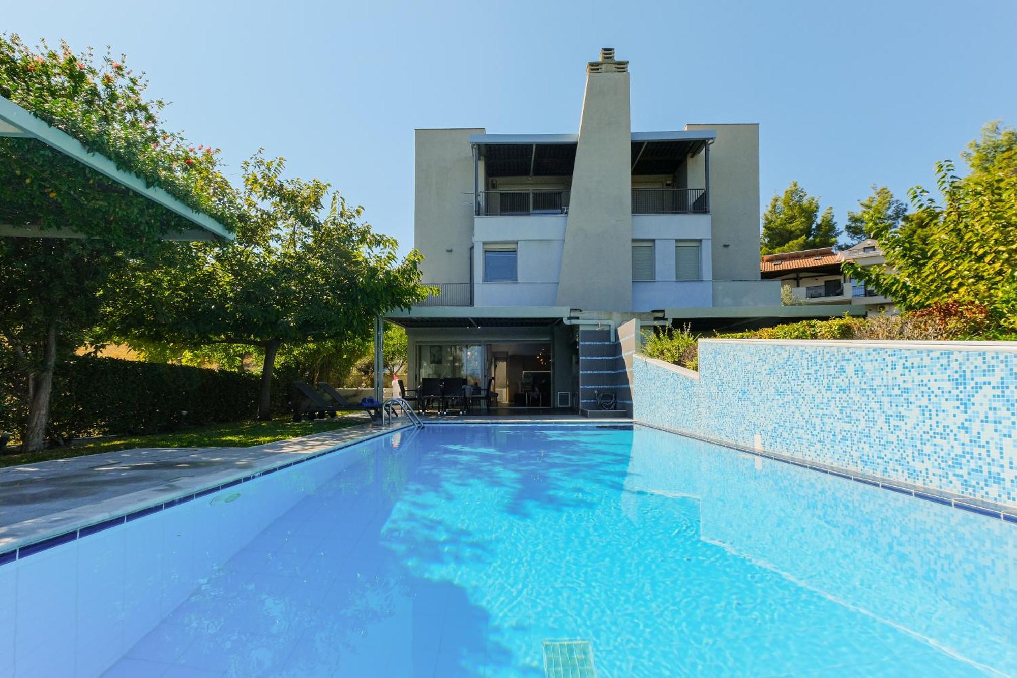 Deluxe Chrousso Pool Villa Палиурион Екстериор снимка