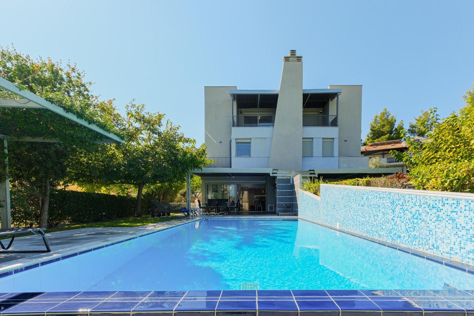 Deluxe Chrousso Pool Villa Палиурион Екстериор снимка