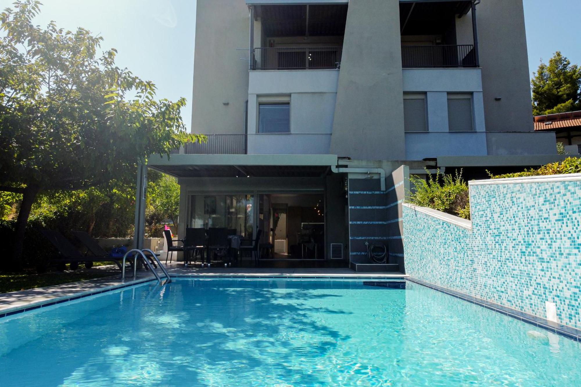 Deluxe Chrousso Pool Villa Палиурион Екстериор снимка
