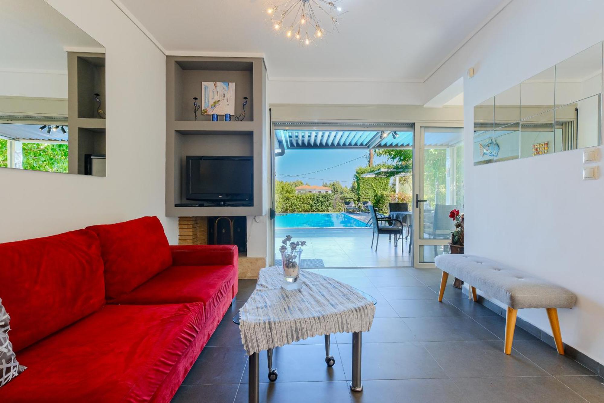 Deluxe Chrousso Pool Villa Палиурион Екстериор снимка