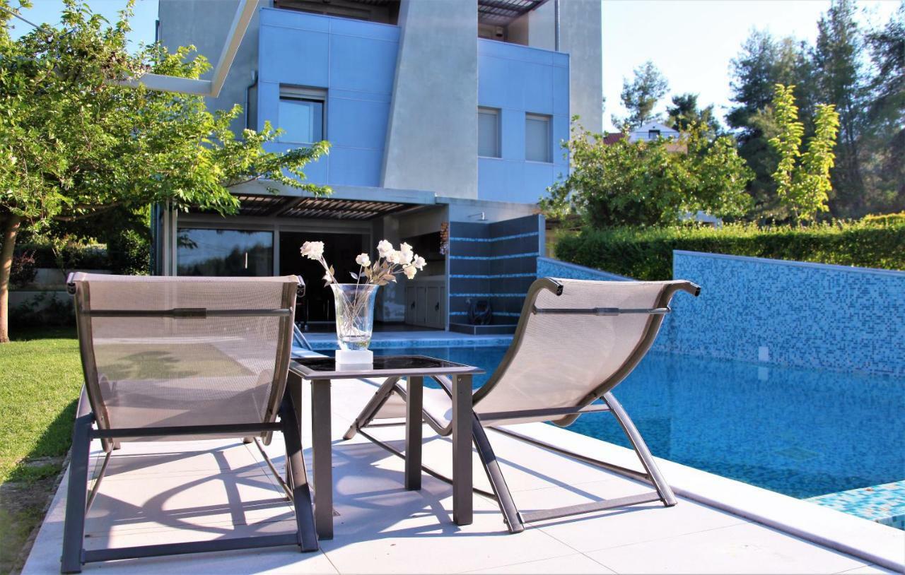 Deluxe Chrousso Pool Villa Палиурион Екстериор снимка
